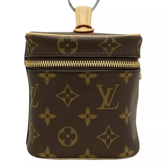 100% Auth LOUIS VUITTON Nice Mini Monogram Vanity Bag Monogram Canvas 1148-10824 - Picture 3 of 14